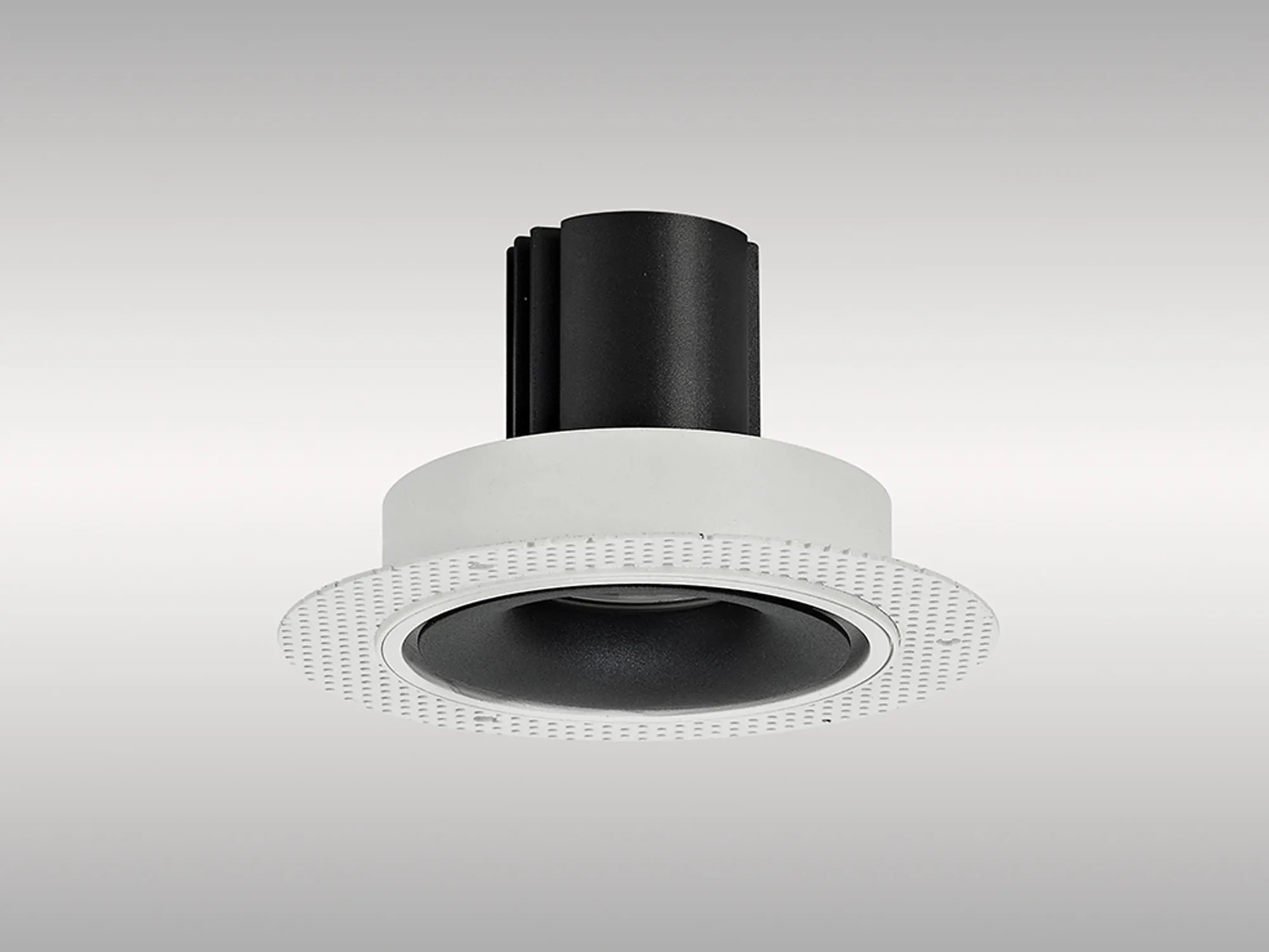 Bolor T 9 Tridonic Powered 9W 3000K 840lm 36° CRI>90 LED Engine White/Black Trimless Fixed Recessed Spotlight, IP20 DM202075  Dlux Bolor T 9